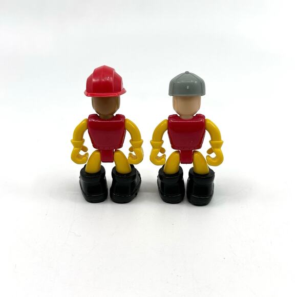 Nikko Toys Ltd Construction Worker & Fire Fighter Mini Action Figure Toy 2pc Set - Picture 2 of 3